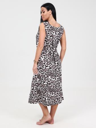 Женский сарафан ШИРОКАЯ БРЕТЕЛЬ СК-563 / Леопард
