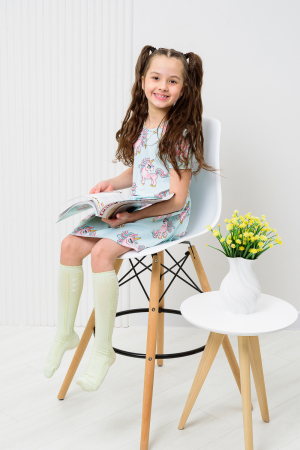 Детские гольфы Незабудка (набор 2 пары) / салатовый