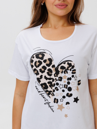 Женская пижама П-67(К) / Белый (леопард)