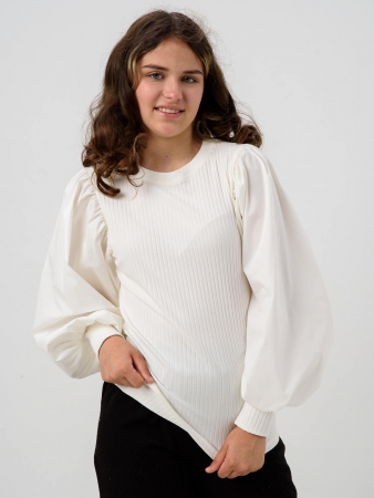 Детский джемпер "Доминика" длинный рукав / Молочный