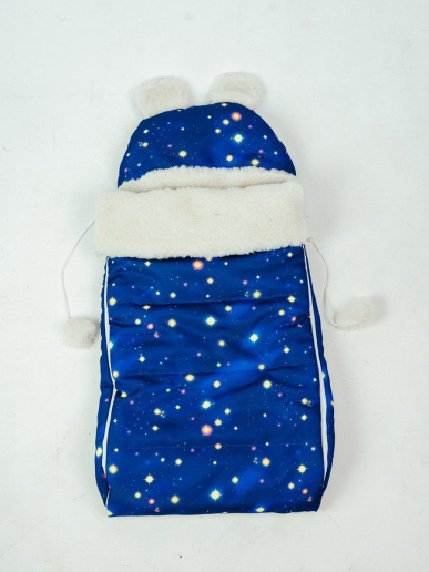 Детский конверт меховой на выписку / Звезды