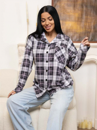 Женская рубашка мод.2110/3 / Розовый