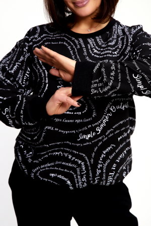 Женский свитшот 88132 / черный