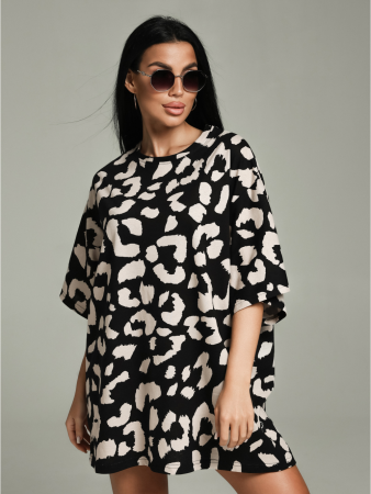 Женская футболка Ирбис / Черный