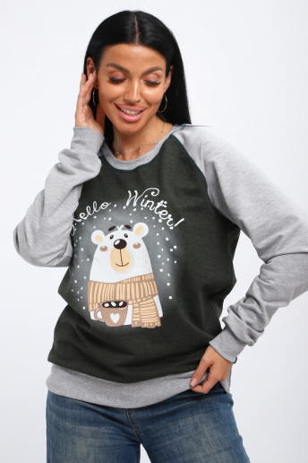 Женский лонгслив Гамми / Хаки