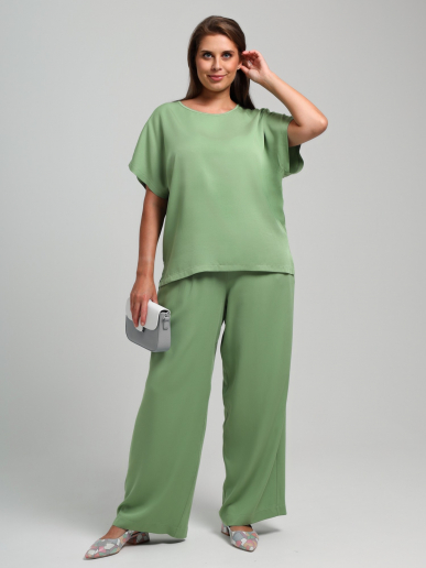 Женская блузка Летний драйв-4 / зеленый