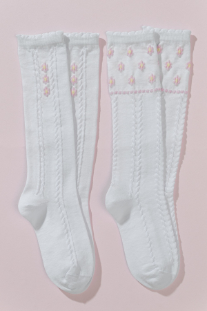 Детские гольфы Незабудка (набор 2 пары) / белый