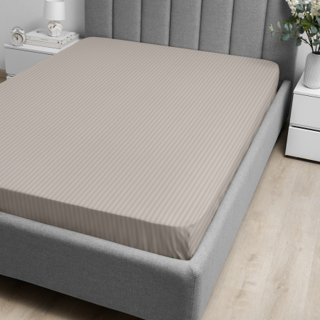 Простыня "Волшебная Ночь" на резинке 140x200 / Coffee cream