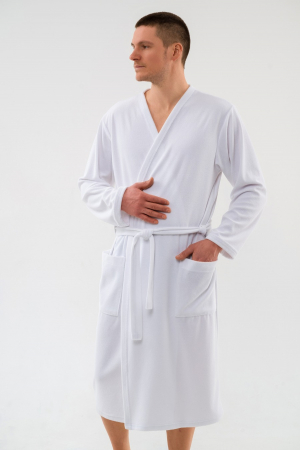 Халат мужской из махры Ренат / Белый