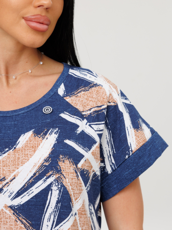 Женский костюм  К-119(К) / Синий (штрихи)