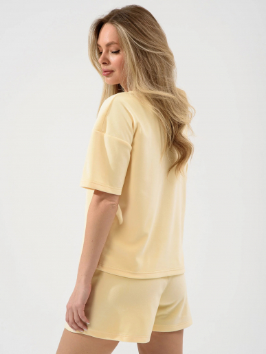 Женский костюм "Милана" (шорты) 2158-В / Желтый