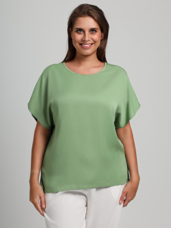 Женская блузка Летний драйв-4 / зеленый