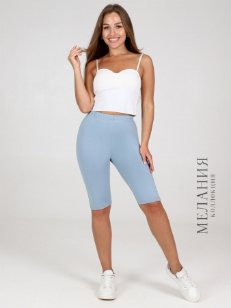 Женские велосипедки Луссо / серо-голубой