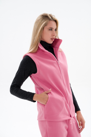 Жилет женский из футера / Персидский розовый
