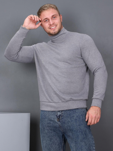 Водолазка мужская Бадлон / серый
