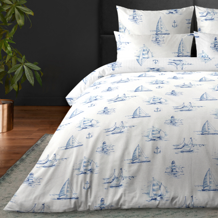 Постельное белье "Verossa" Сатин / Regatta blue
