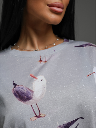 Женская футболка Ирбис / Чайки