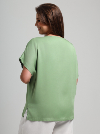 Женская блузка Летний драйв-4 / зеленый