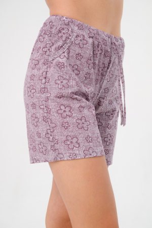 Шорты женские из кулирки Дачница / Бордо макси