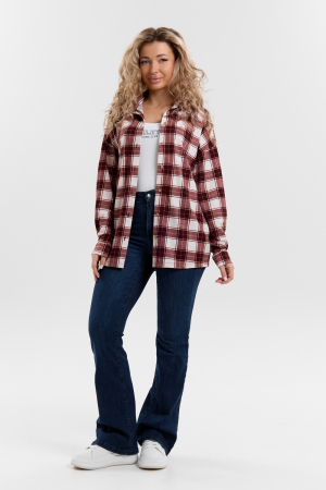 Женская рубашка 36995 / коричневый