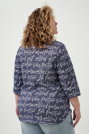 Женская рубашка 83605 / индиго