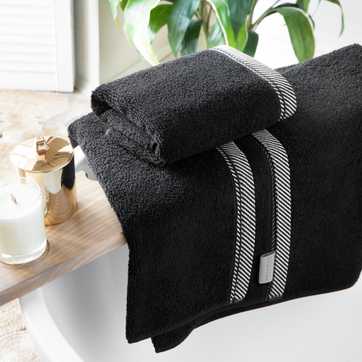 Махровое полотенце "Verossa" Fjord / черный