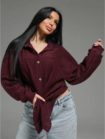 Женская рубашка Стелла / Бордо