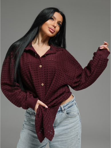 Женская рубашка Стелла / Бордо