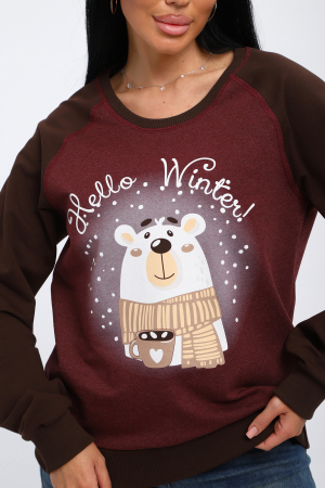 Женский лонгслив Гамми / Шоколад