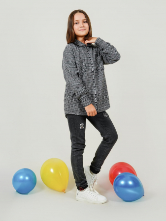 Рубашка детская РилТок / серый