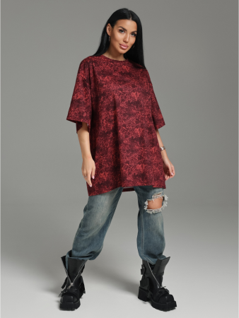 Женская футболка Ирбис / Бордо