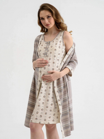 Женский комплект "Часики" 2289-К / Бежевый