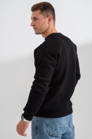 Мужской свитшот 8559 / черный+лев