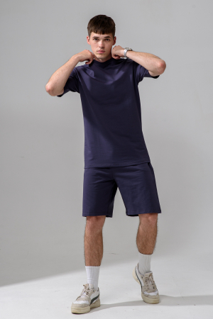 Мужской костюм с шортами 14486 / графит