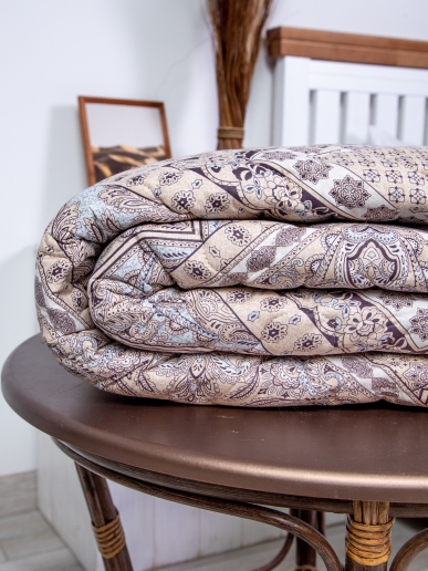 Одеяло-покрывало поплин лен 300 гр/м2