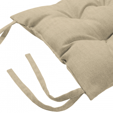 Подушка для стула "Самойловский текстиль" с тафтингом 40/40 Текстура бежевая