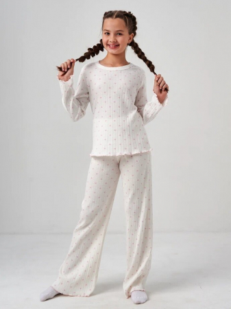 Детская пижама "Ажурные сны" длинный рукав