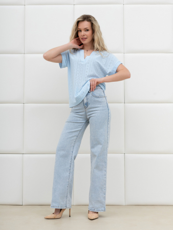 Женская блузка Дис БЛ-043 / голубой