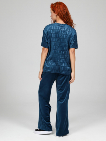 Женский костюм Элнора-Жаккард / петроль
