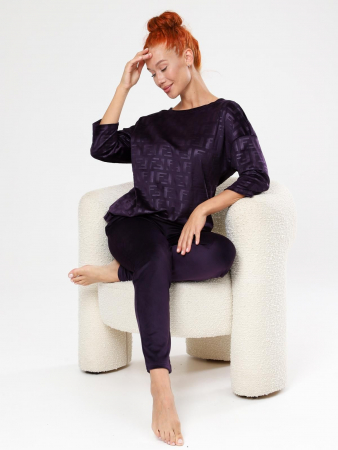 Женский костюм Вениса-Жаккард / сливовый