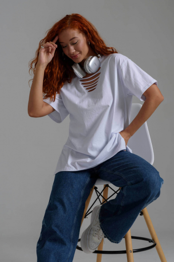 Женская футболка 7468 / белый