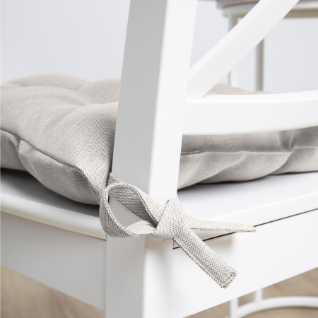 Подушка для стула "Волшебная Ночь" с тафтингом 40/40 Экрю