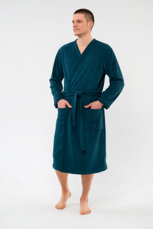 Халат мужской из махры Ренат / Изумруд