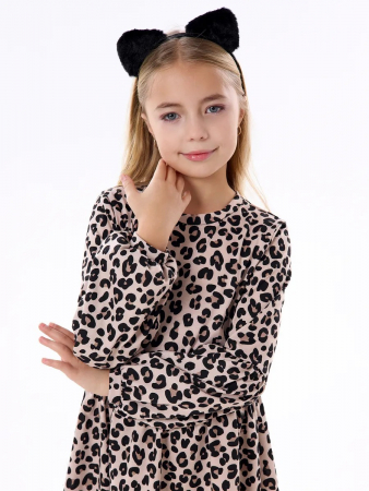 Детское платье "Фея" / Леопард