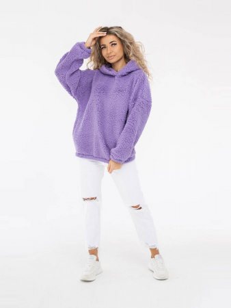Женская толстовка мод.1770/5 (оверсайз) / Сиреневый