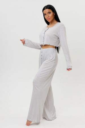 Женская пижама с брюками 2244/2 / Светло-серый