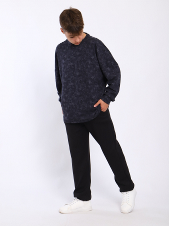 Детский лонгслив "Стрит" / Графит