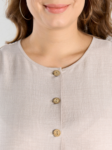 Женское платье "Женский каприз-1" / бежевый