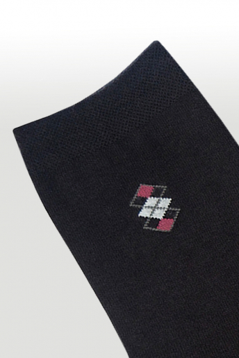 Носки стандарт мужские Шахматы (набор 10 пар) / черный