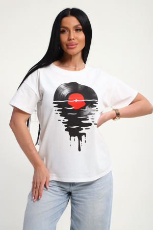 Женская футболка 85664 / белый